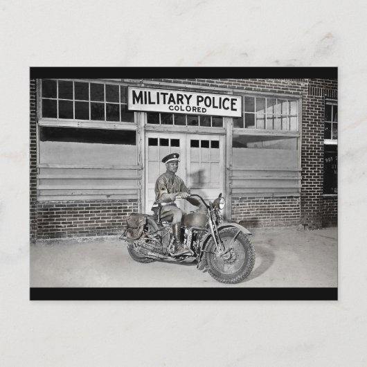 Afrikaanse Amerikaanse militaire politie Briefkaart (Voorkant)