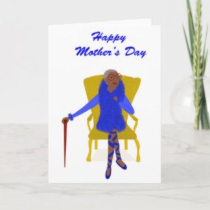 Afrikaanse Amerikaanse Moederdag Kaart