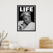 AFRIKAANSE AMERIKAANSE MOEDEREN EN BABY VOOR HET L POSTER (Keuken)