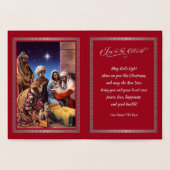Afrikaanse Amerikaanse nativiteitsscène Real Folie Kaarten (Binnen)