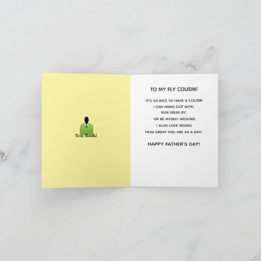 Afrikaanse Amerikaanse neef Vaderdag Suit & Stropd Kaart (Binnen)