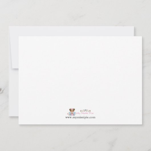 Afrikaanse Amerikaanse neutraal babyschoeisel Kaart (Achterkant)