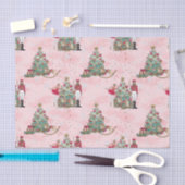 Afrikaanse Amerikaanse Nutkraker Ballet Roze Kerst Tissuepapier (Craft)