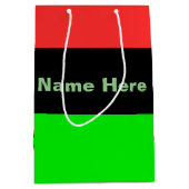 Afrikaanse Amerikaanse of Afrikaanse diaspora-vlag Medium Cadeauzakje (Voorkant)