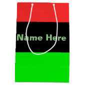 Afrikaanse Amerikaanse of Afrikaanse diaspora-vlag Medium Cadeauzakje (Achterkant)