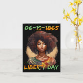 - Afrikaanse Amerikaanse Onafhankelijkheidsdag voo Kaart (Gele Bloem)