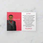 Afrikaanse Amerikaanse pa Suit, Stropdas, Birthday Kaart (Binnen)