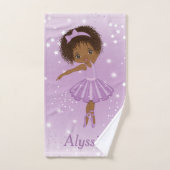 Afrikaanse Amerikaanse Paarse Tutu Bath Towels Bad Handdoek (Handdoek)