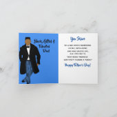 Afrikaanse Amerikaanse Papa Black Coat & Stropdas  Kaart (Binnen)