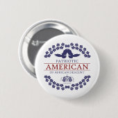 Afrikaanse Amerikaanse PATRIOT Ronde Button 5,7 Cm (Voorkant /achterkant)