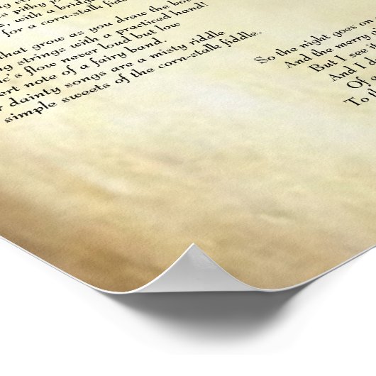 Afrikaanse Amerikaanse poëzie de Corn-Stalk Fiddle Poster (Hoek)