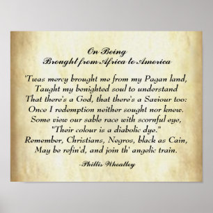 Afrikaanse Amerikaanse poëzie van Afrika naar Amer Poster