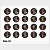 Afrikaanse Amerikaanse pride Black History maand a Ronde Sticker (Vel)