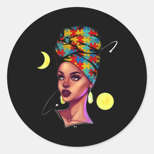 Afrikaanse Amerikaanse pride Black History maand a Ronde Sticker (Voorkant)