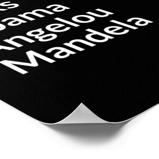 Afrikaanse Amerikaanse Pride Black History maand M Poster (Hoek)