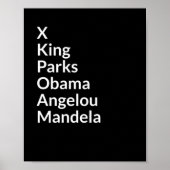 Afrikaanse Amerikaanse Pride Black History maand M Poster (Voorkant)