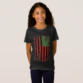 Afrikaanse Amerikaanse Pride Flag - Pan-Afrikaanse T-shirt (Voorkant volledig)