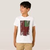 Afrikaanse Amerikaanse Pride Flag - Pan-Afrikaanse T-shirt (Voorkant volledig)