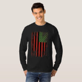 Afrikaanse Amerikaanse Pride Flag - Pan-Afrikaanse T-shirt (Voorkant volledig)