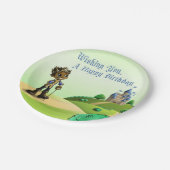 Afrikaanse Amerikaanse prins Birthday Papieren Bordje (Gekanteld)