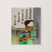 Afrikaanse Amerikaanse prins en paarden Legpuzzel (Verticaal)