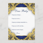 Afrikaanse Amerikaanse prins wil Baby Advieskaart (Achterkant)