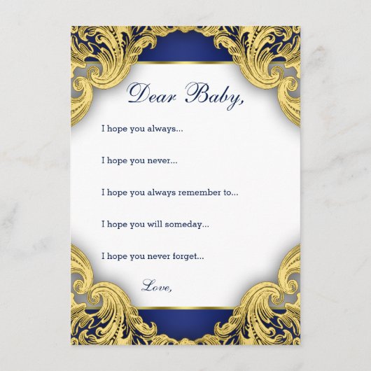 Afrikaanse Amerikaanse prins wil Baby Advieskaart (Achterkant)