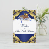 Afrikaanse Amerikaanse prins wil Baby Advieskaart (Staand voorkant)