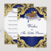 Afrikaanse Amerikaanse prins wil Baby Advieskaart (Voorkant / Achterkant)