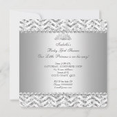 Afrikaanse Amerikaanse prinses Baby shower Girl Kaart (Achterkant)