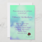 Afrikaanse Amerikaanse prinses Birthday Kaart (Achterkant)