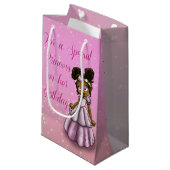Afrikaanse Amerikaanse prinses Birthday Klein Cadeauzakje (Voorkant Gekanteld)