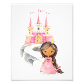 Afrikaanse Amerikaanse prinses, Castle, Girl Nurse Foto Afdruk (Voorkant)
