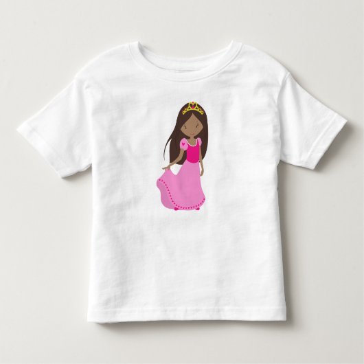 Afrikaanse Amerikaanse prinses, koningin, Kroon, B Kinder Shirts (Voorkant)