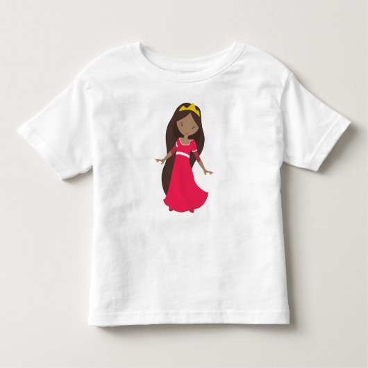 Afrikaanse Amerikaanse prinses, koningin, Kroon, R Kinder Shirts (Voorkant)