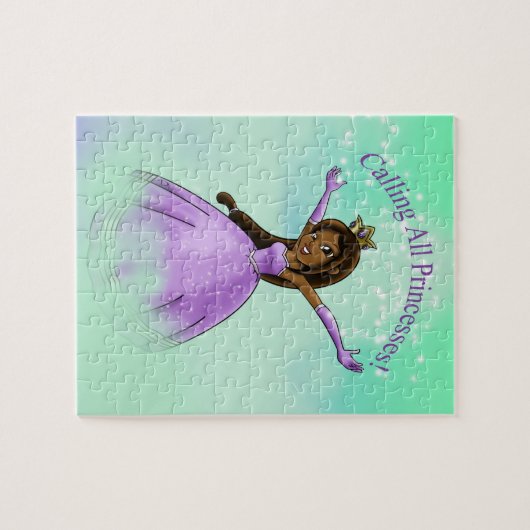 Afrikaanse Amerikaanse prinses Legpuzzel (Horizontaal)