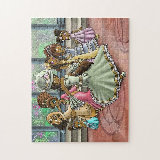 Afrikaanse Amerikaanse prinsessen Legpuzzel (Verticaal)