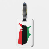 Afrikaanse Amerikaanse _ Rode, zwarte en groene kl Bagagelabel (Achterkant verticaal)