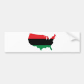Afrikaanse Amerikaanse _ Rode, zwarte en groene kl Bumpersticker (Voorkant)
