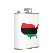 Afrikaanse Amerikaanse _ Rode, zwarte en groene kl Heupfles (Rechts)