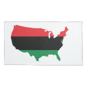 Afrikaanse Amerikaanse _ Rode, zwarte en groene kl Kussensloop (Achterkant)