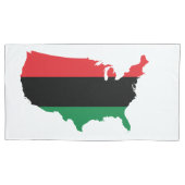 Afrikaanse Amerikaanse _ Rode, zwarte en groene kl Kussensloop (Voorkant)