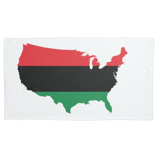 Afrikaanse Amerikaanse _ Rode, zwarte en groene kl Kussensloop (Voorkant)