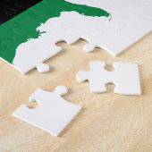 Afrikaanse Amerikaanse _ Rode, zwarte en groene kl Legpuzzel (Zijkant)