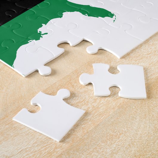 Afrikaanse Amerikaanse _ Rode, zwarte en groene kl Legpuzzel (Zijkant)