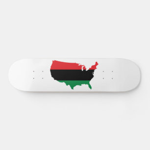Afrikaanse Amerikaanse _ Rode, zwarte en groene kl Persoonlijk Skateboard