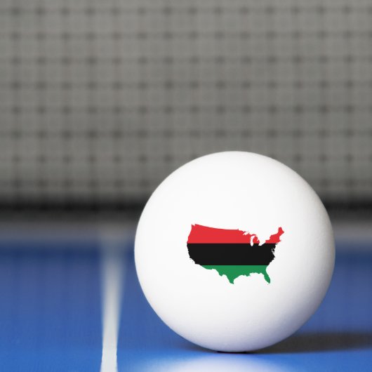 Afrikaanse Amerikaanse _ Rode, zwarte en groene kl Pingpongbal (Net)