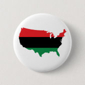 Afrikaanse Amerikaanse _ Rode, zwarte en groene kl Ronde Button 5,7 Cm (Voorkant)