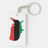 Afrikaanse Amerikaanse _ Rode, zwarte en groene kl Sleutelhanger (achterkant)