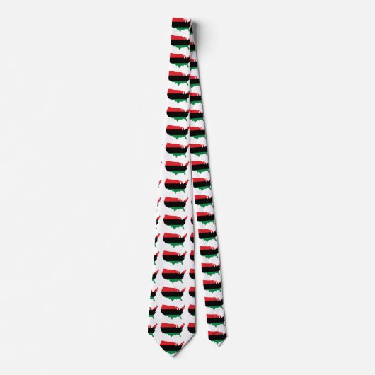 Afrikaanse Amerikaanse _ Rode, zwarte en groene kl Stropdas (Voorkant)